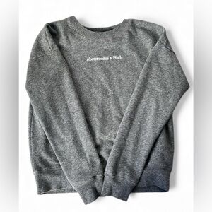Abercrombie Kids Girls Dark Gray Crew Neck Sweatshirt Size 11/12